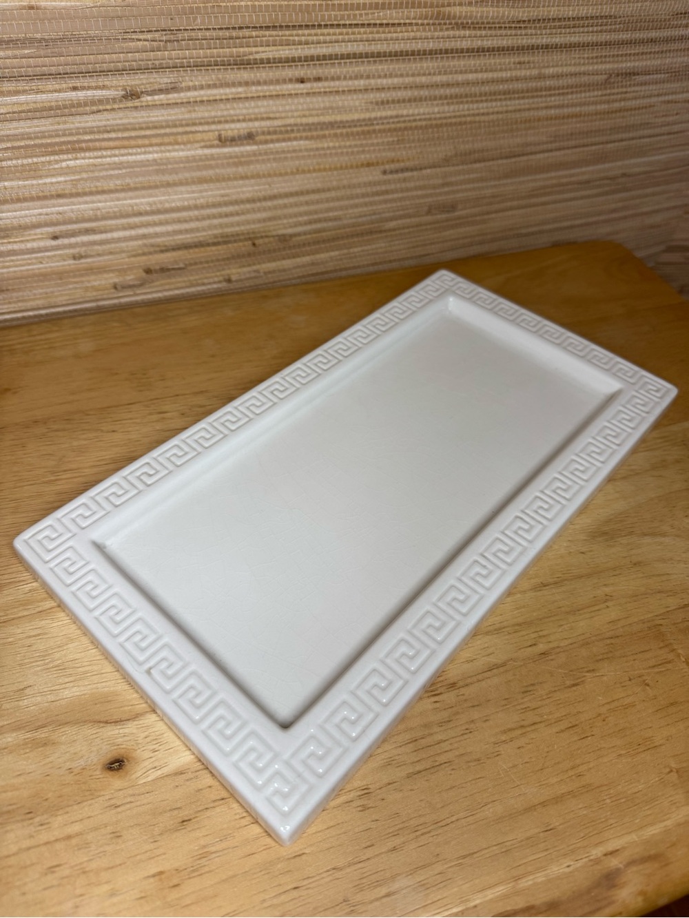Jonathan Adler Happy Home Greek Key Ceramic Tray